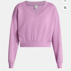 V-Neck Lilac Sweatshirt size XS new